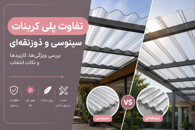 تفاوت پلی کربنات سینوسی و ذوزنقهای