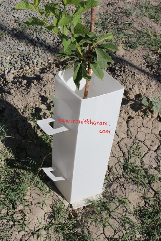 (کارتن پلاست ) محافظ نهال 400 گرمی سایز 63 * 13 * 13 یووی 5%
