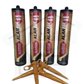 چسب آکواریوم شفاف 280 گرمی 100% سیلیکون ( آلان فیکس )